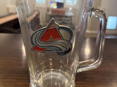 Colorado Avalanche Glass Pitcher NHL Hockey Team Logo Collectible