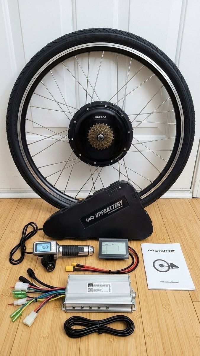 BAFANG 28" 48V 1500W Electric Bicycle Rear Hub Motor Conversion Kit with UPPBATTERY