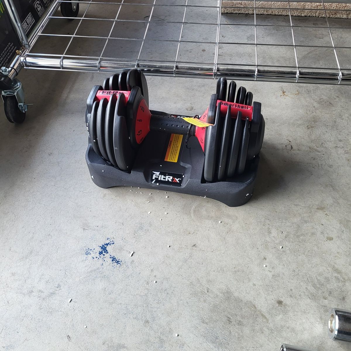 FitRx Qty-1 Adjustable Dumbbell 5lb to 25lb