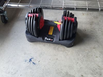 FitRx Qty-1 Adjustable Dumbbell 5lb to 25lb