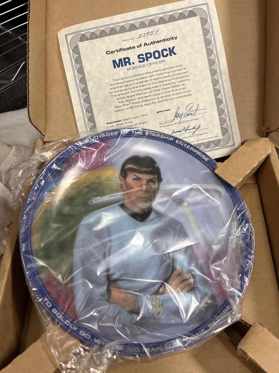 Star Trek Plate MR Spock