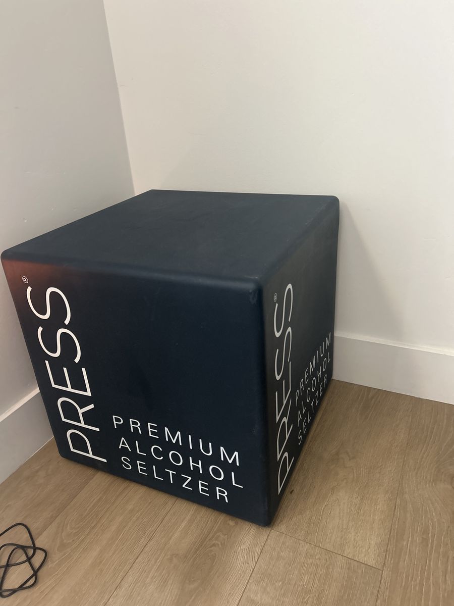 Navy Press Premium Alcohol Seltzer Branded Display Box