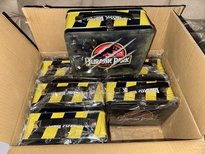 New Judassic Park Lunch Box Retro Style Tin Tote