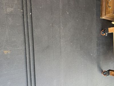 Used Black Rubber Gym Flooring Mats