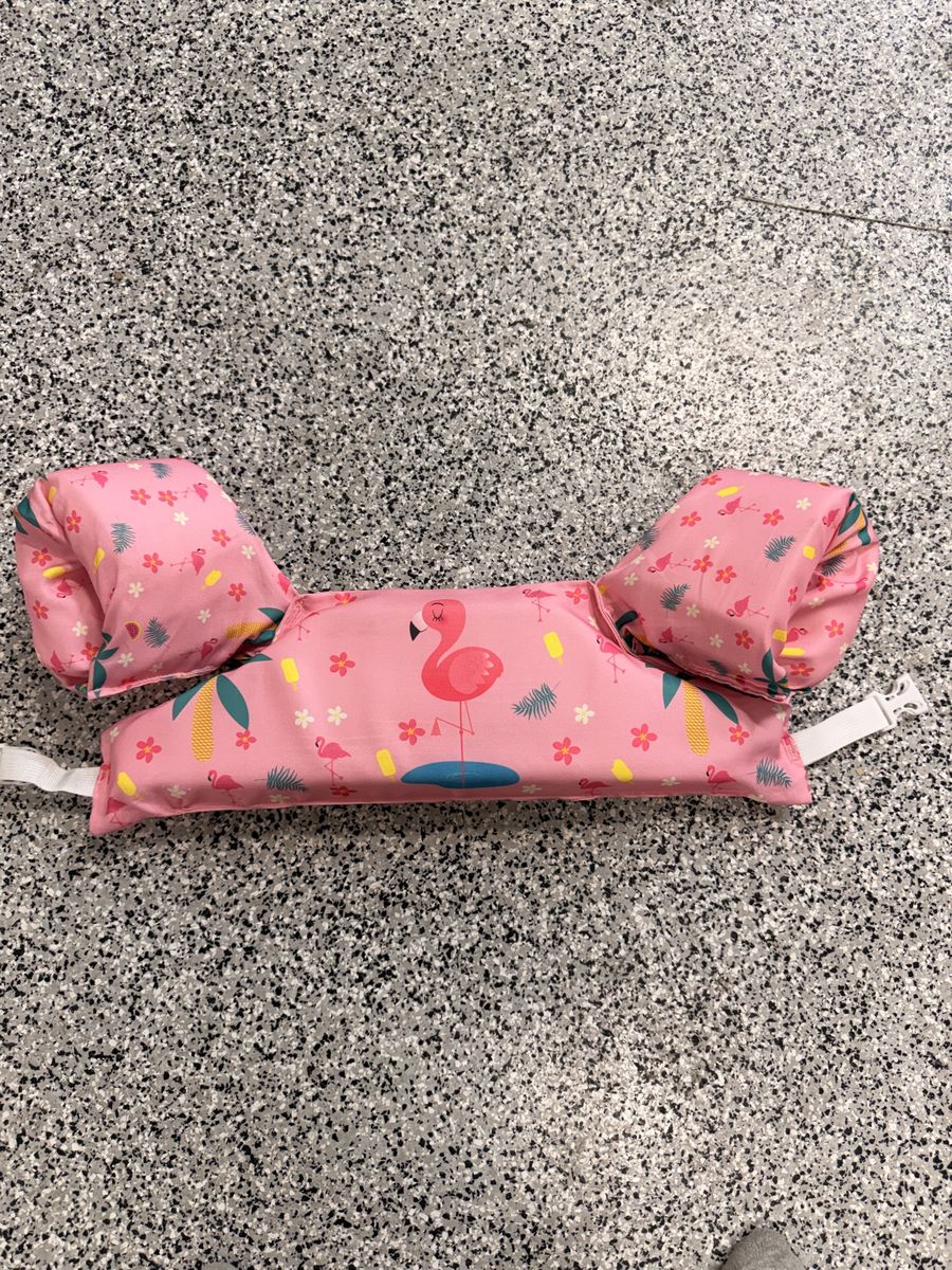 Flamingo Print Kids Swim Arm Bands Buoyancy Aid (30-55 lbs)