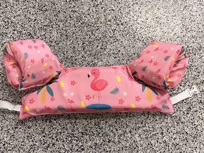 Flamingo Print Kids Swim Arm Bands Buoyancy Aid (30-55 lbs)