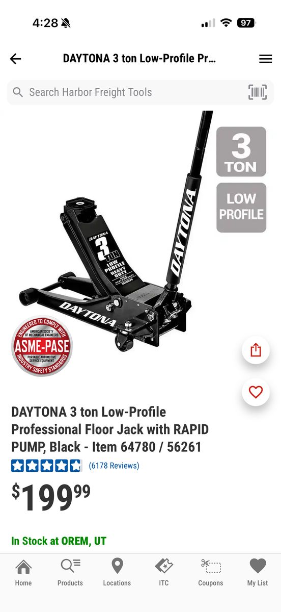 Daytona Jack & Jack Stands