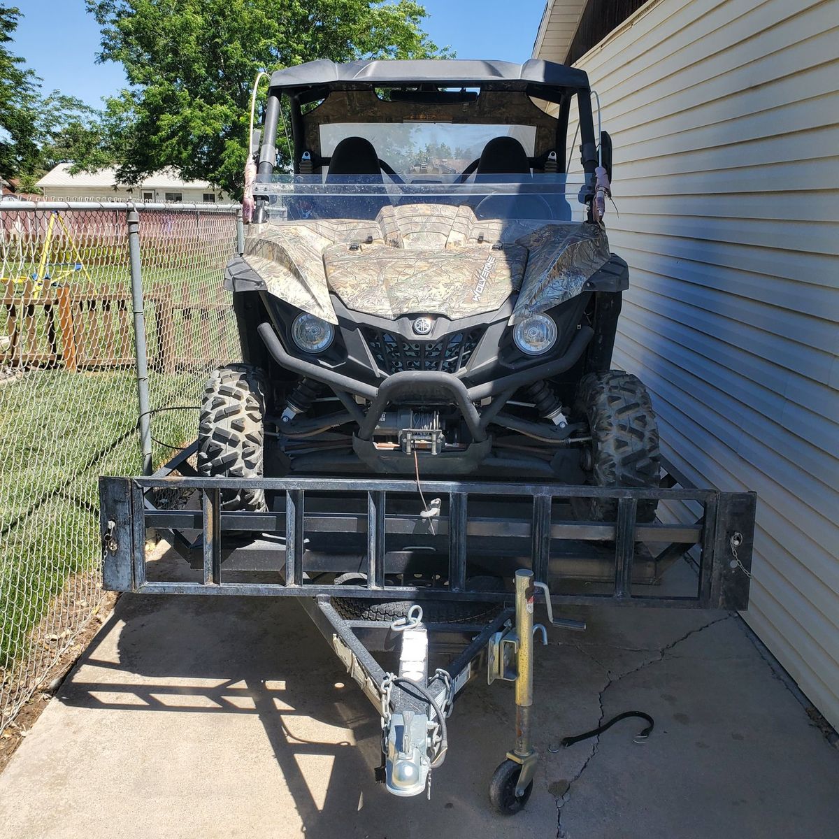 Yamaha Wolverine X2 Camo UTV/Side-by-Side with Trailer and Winch