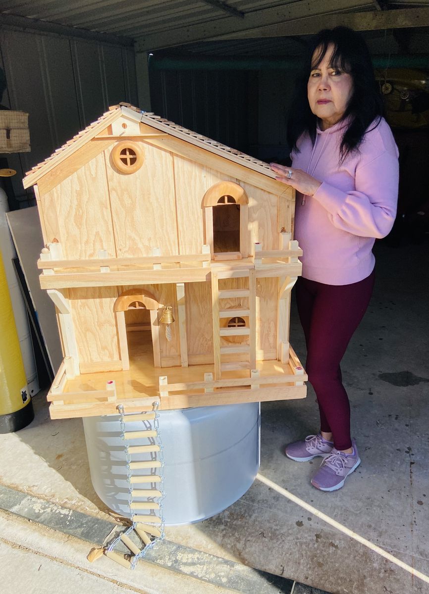 Monkey/Bird House - Wood