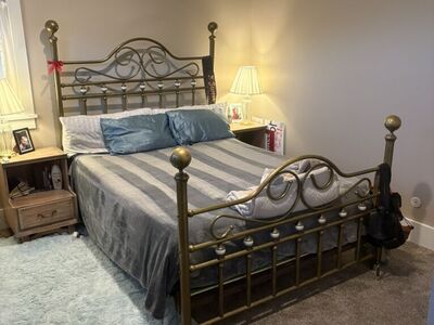 Brass Bed Frame, Queen