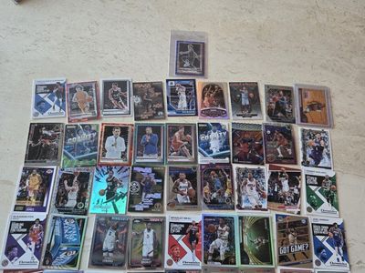 Assorted NBA Basketball Trading Cards Lot (Panini, Donruss, Prizm) over 375 cards rookies stars inserts parallels