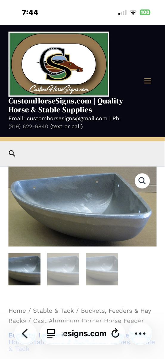 Corner aluminum feeders