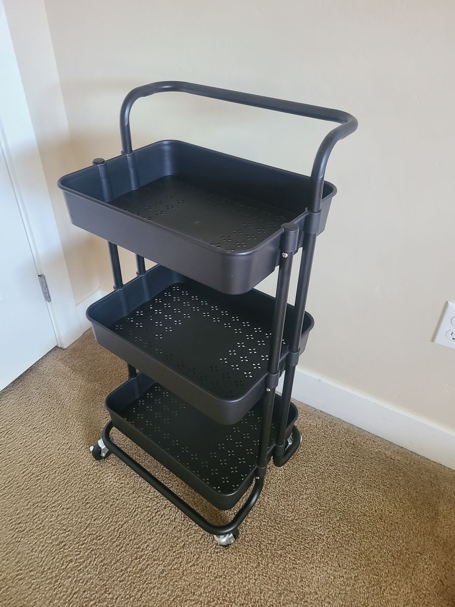 3 tier rolling cart