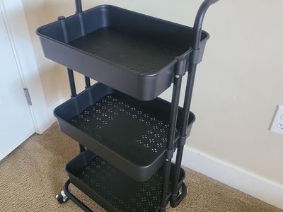 3 tier rolling cart