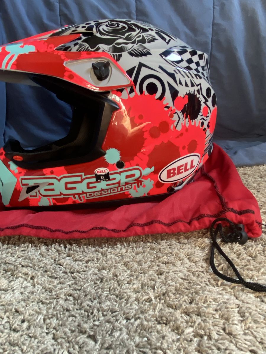 Bell Tagger Designs Off-Road Motocross Helmet - Size XL
