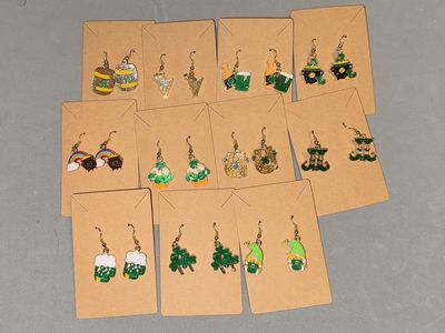 ST. Patricks Day earrings