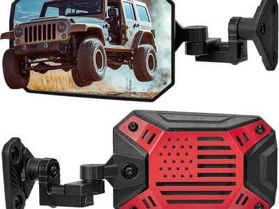 JOYTUTUS Wrangler Mirrors Off/On Red