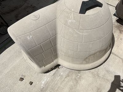 Petmate Indigo Dog House Large Insulated Outdoor Igloo Style Shelter