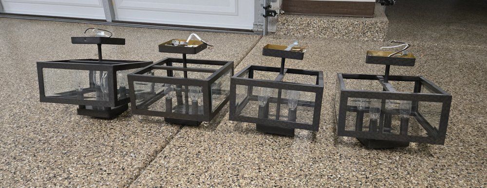 Ceiling Light Fixtures- Set of 4