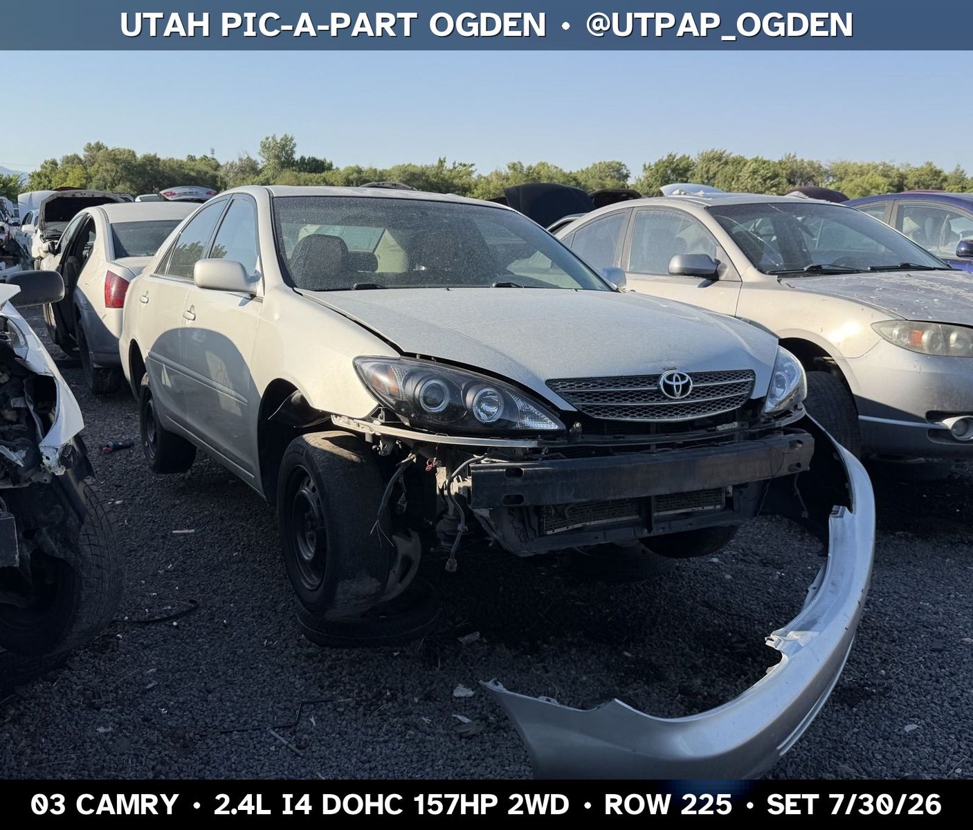 New Arrival - 2003 Toyota Camry Parts - UTPAP Ogden