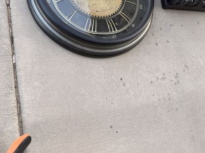 Vintage Style Wall Clock Black Roman Numerals Round Decorative Home Decor