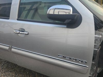 2013 GMC Sierra Front Driver Door Assembly - Silver with Mirror & Trim