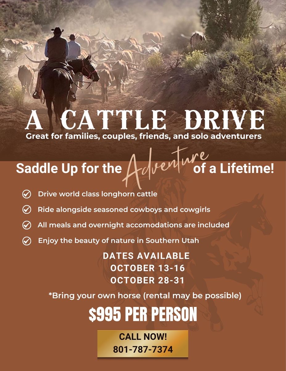Cattle Drive Adventure in Southern Utah 