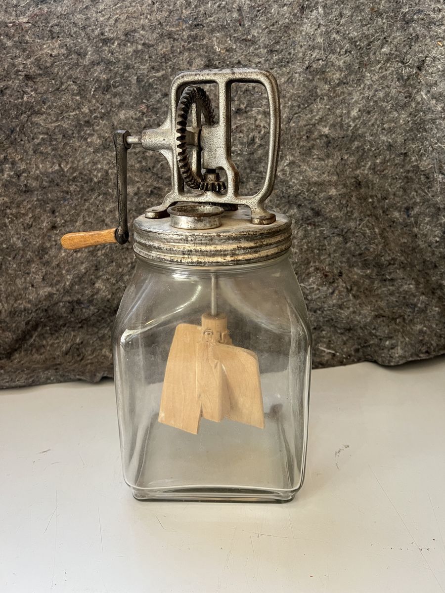 Antique Goass Butter Churn