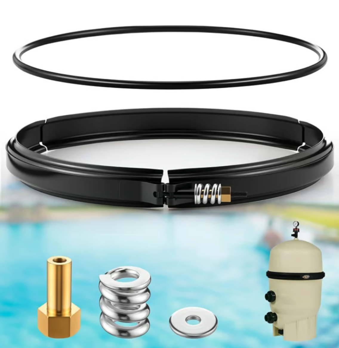 190003 Pool Filter Tension Control Clamp 39010200 O-Ring for Pentair FNS Plus