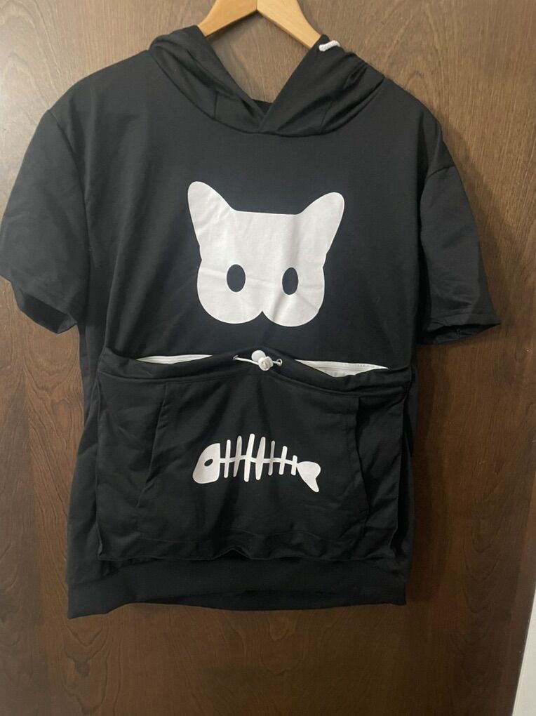 Kitty Sweatshirt With Carrying Pouch