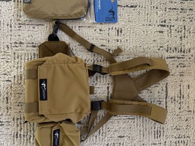 Stone Glacier Sentinel Bino Harness, rangefinder pocket and Side Pocket