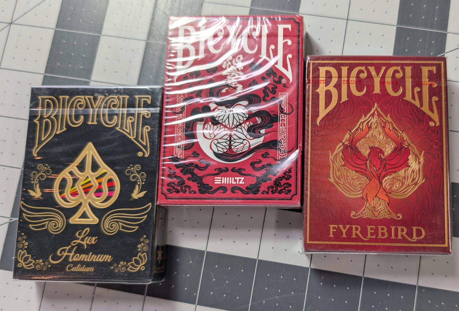 Three Bicycle Playing Card Decks
