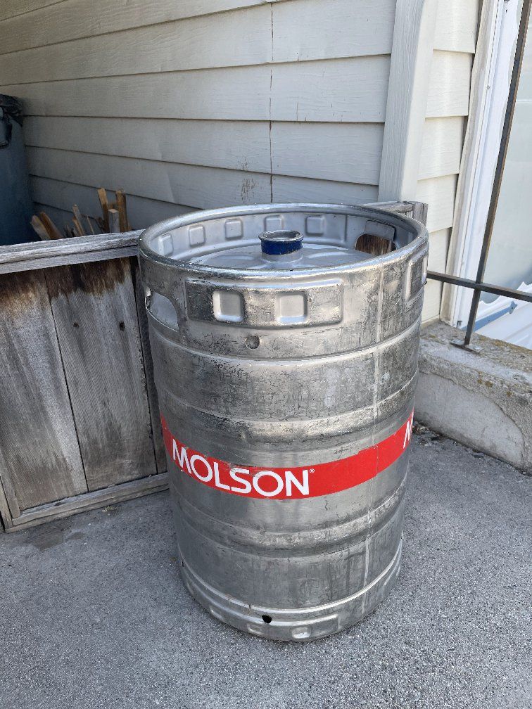 Empty Molson Keg