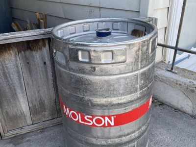 Empty Molson Keg