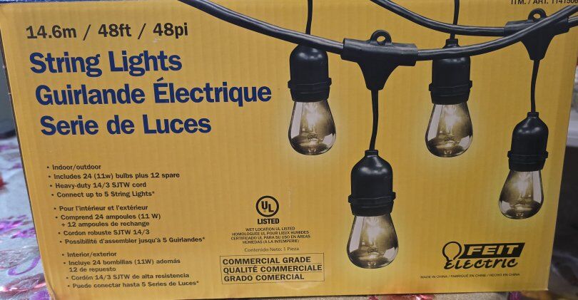 Feit Electric String Lights.