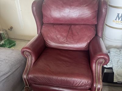 Leather recliner