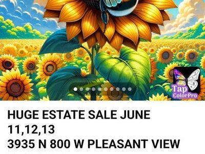 Huge Estate Sale. June,11,12,13 3935 n 800 w Pleasant View Utah 8 am to 4pm