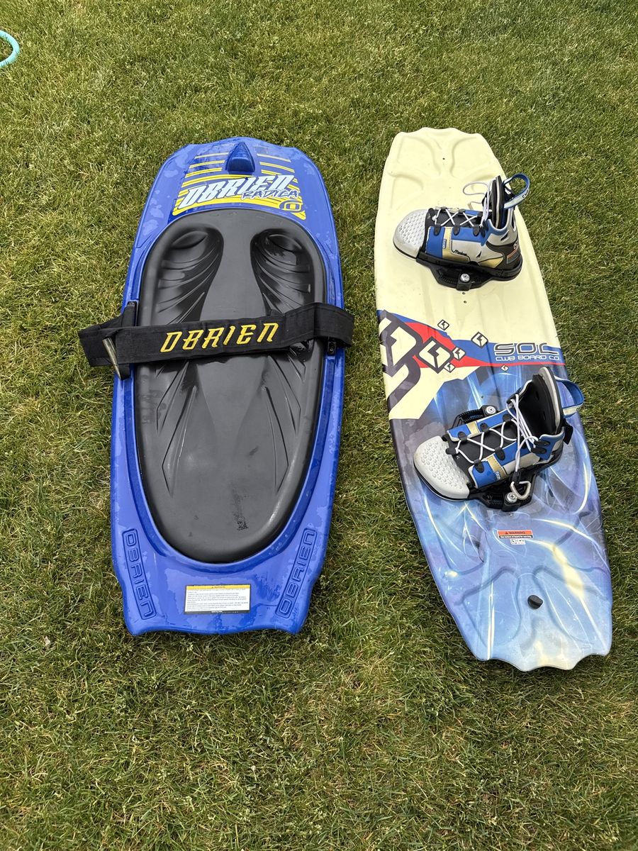 O'Brien Blue Kneeboard & CWB Board Co Wakeboard Combo - Great for Water Sports Fun!