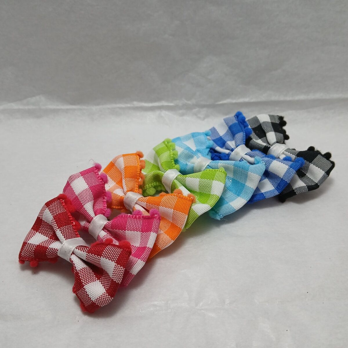 Mini Gingham Checkered Hair Bows