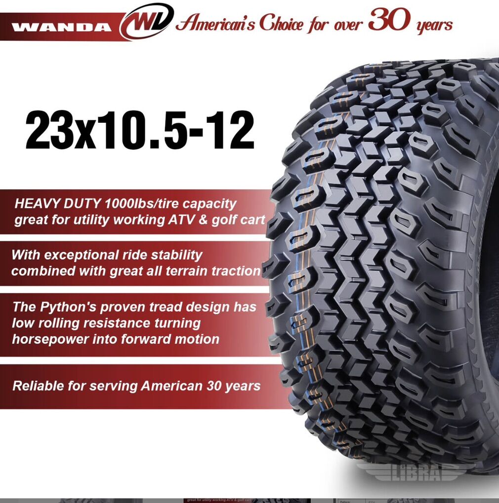 UTV/ATV  Wanda 23x10.5-12 Tires