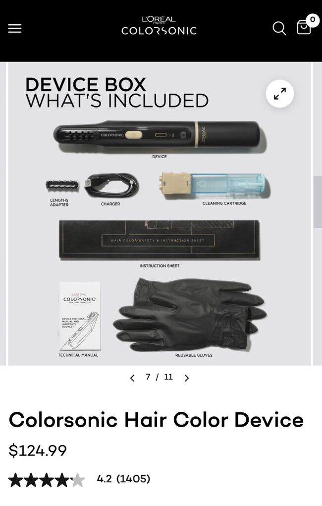 L'Oreal Colorsonic Hair Color Device 'no Box'