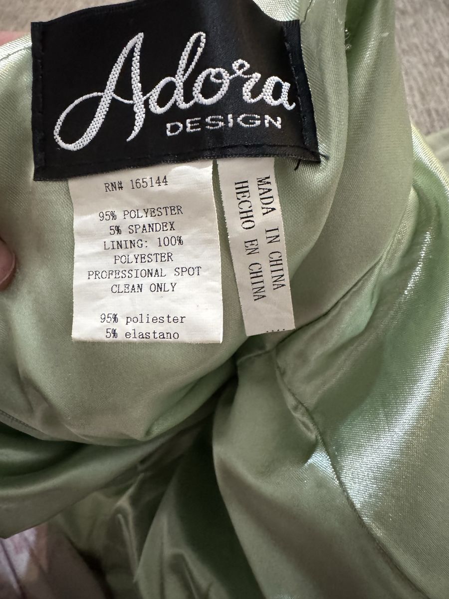 Adora Design Sage Green Prom/ bridesmaids Dress
