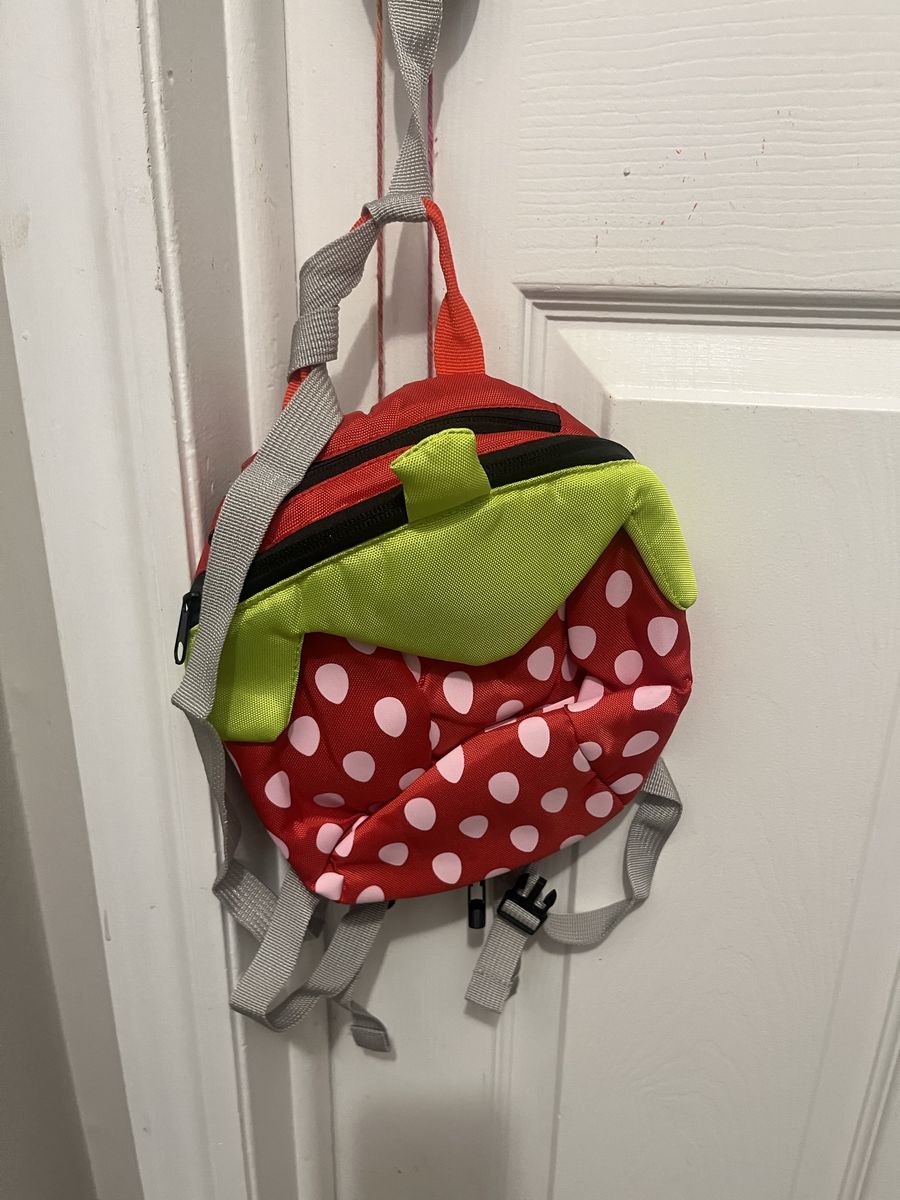 Red Polka Dot Ladybug Mini Backpack Child Toddler Small School Bag