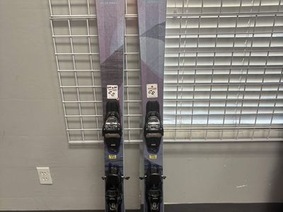 Lightly Used Blizzard Black Pearl 88 158cm Skis w/ Marker 11 TCX Bindings
