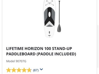 LIFETIME HORIZON 100 STAND-UP PADDLEBOARD (PADDLE INCLUDED)