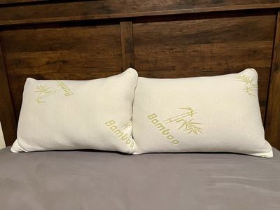 Extra Thick Bamboo Memory Foam Pillows