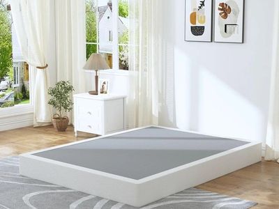 King Size Box Spring 80" x 76" x 7" – Foldable Steel Frame #525