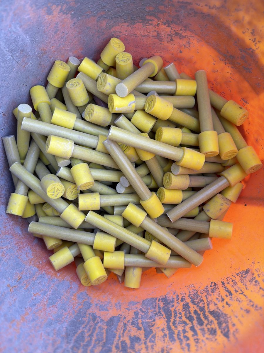 Concrete block pins 3-3/4 inch long