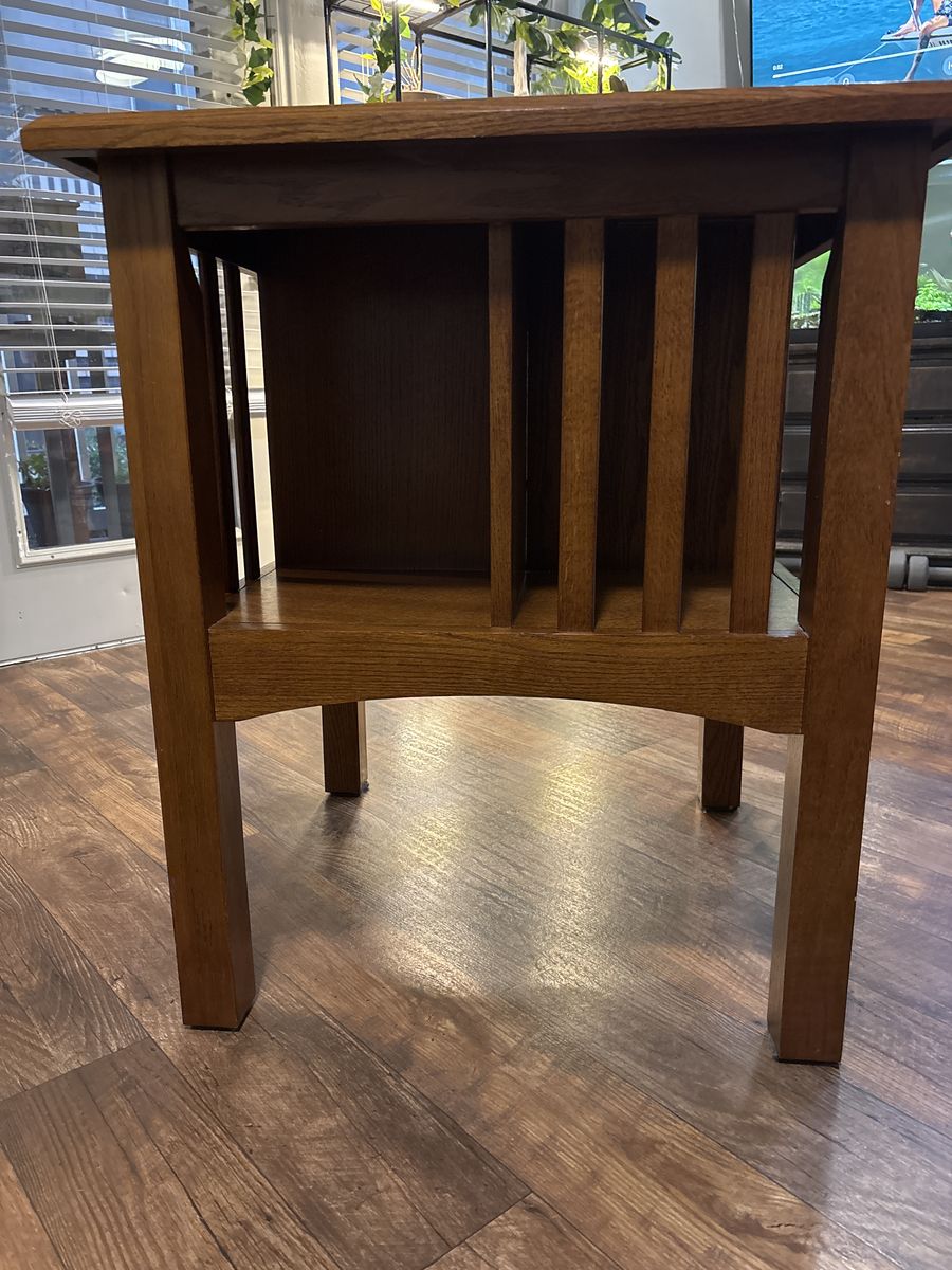 Square Mission Style all wood table