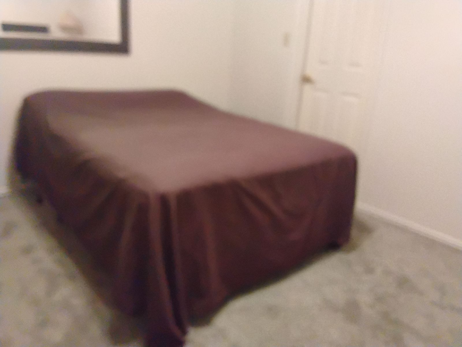 Full mattress and box spring w/frame